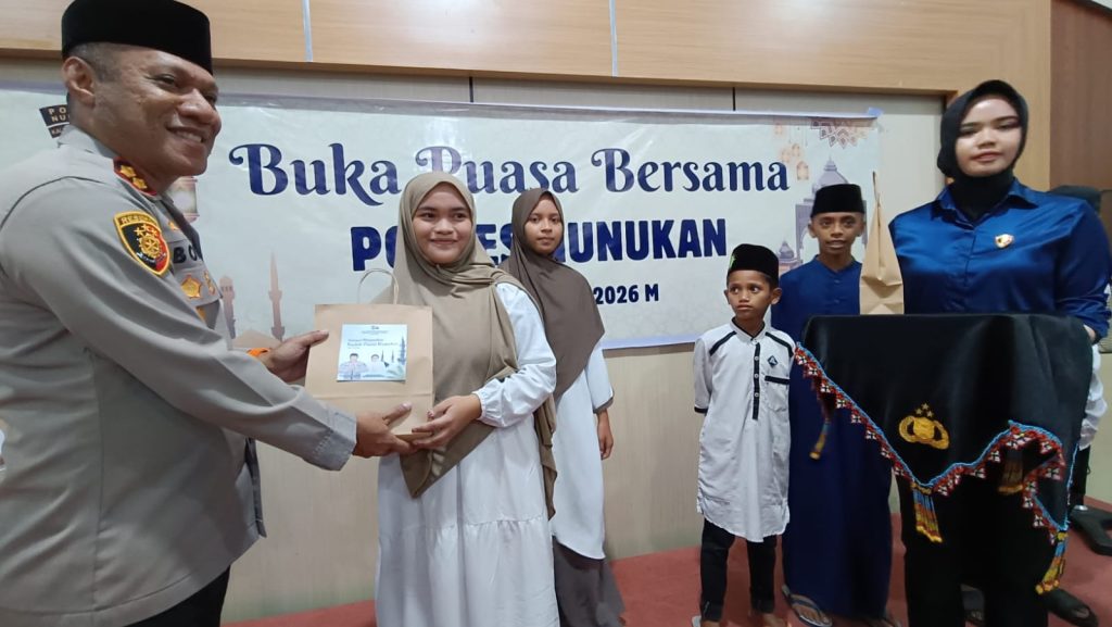 Polres Nunukan Santuni Anak Panti Asuhan Asyiyah Ruhama dan Buka Puasa Bersama