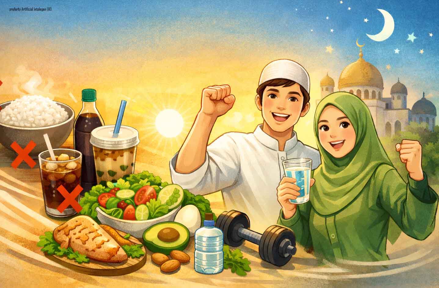 Kurangi Nasi dan Minuman Manis, Puasa Terasa Lebih Ringan dan Tubuh Tetap Bertenaga