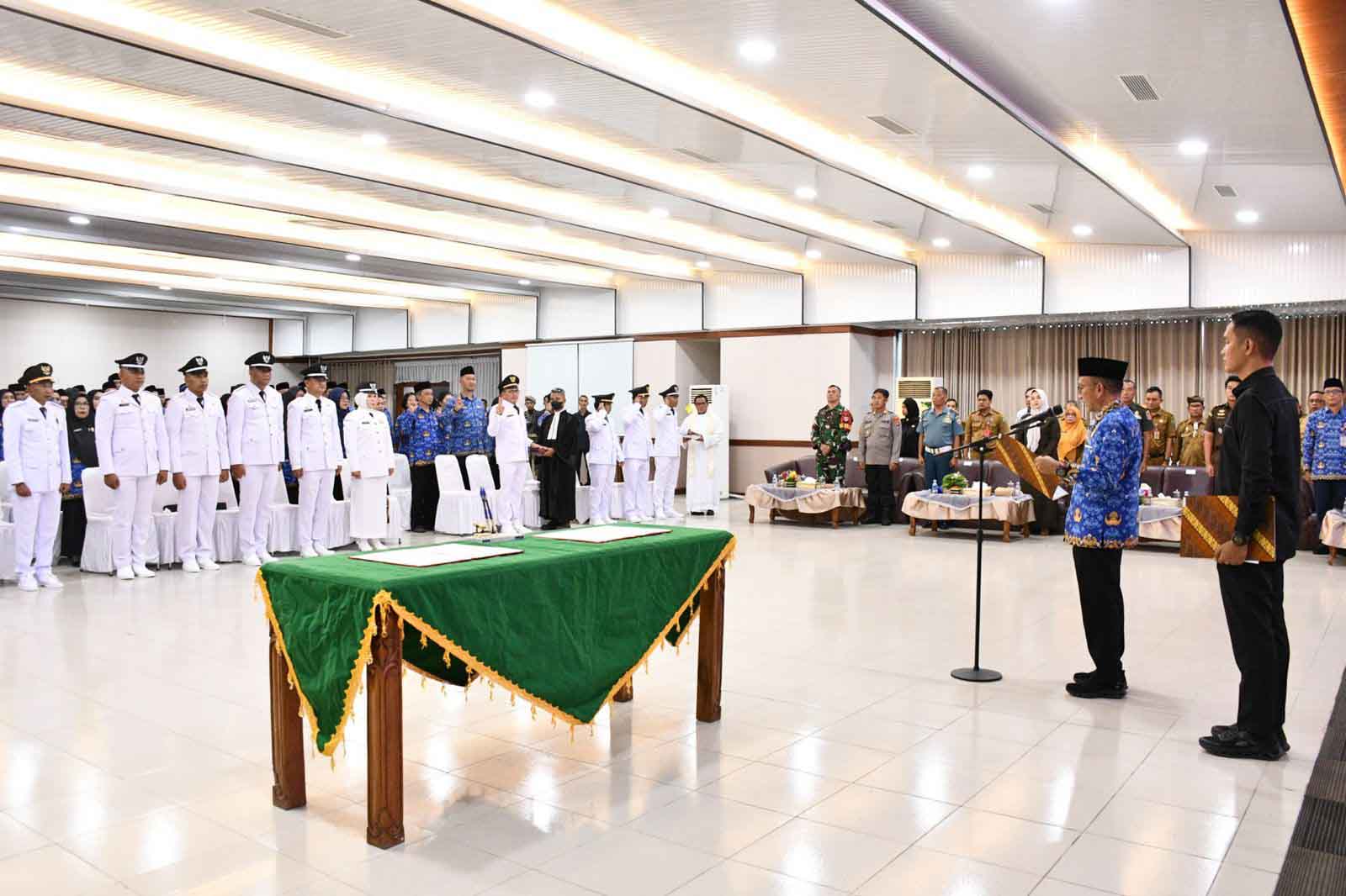 Bupati Nunukan Lantik 208 Pejabat ASN, Kinerja Dievaluasi Setelah Enam Bulan