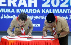 Kwarda Pramuka Kaltara Teken MoU Wujudkan 1.000 Pramuka Garuda
