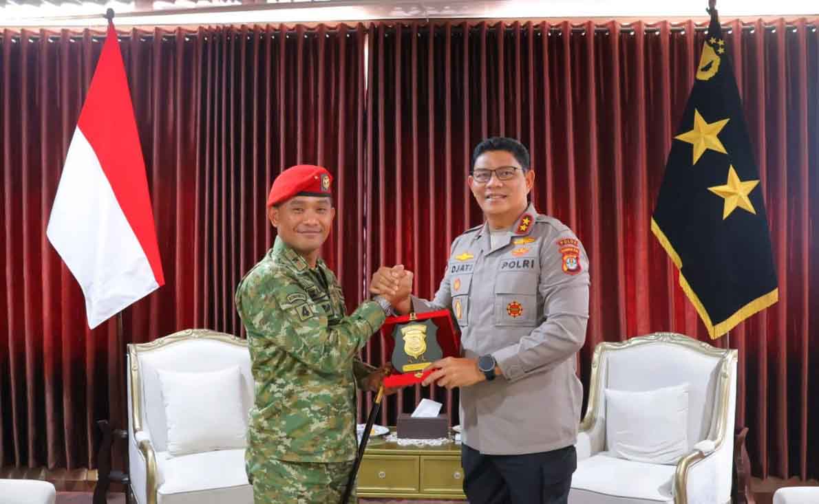 Kapolda Kaltara Terima Kunjungan Dan-Grup 4 Kopassus