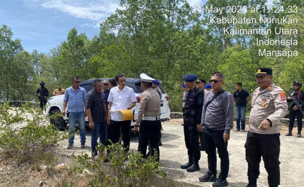 Wakapolda Kaltara Monitoring Pembangunan Kantor Polairud di Nunukan