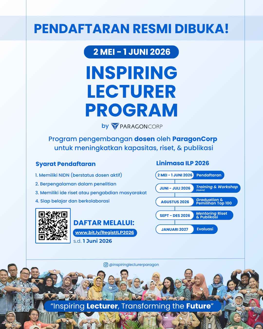 Dorong Dosen Jadi Penggerak Perubahan, ParagonCorp Buka Pendaftaran Inspiring Lecturer Program 2026
