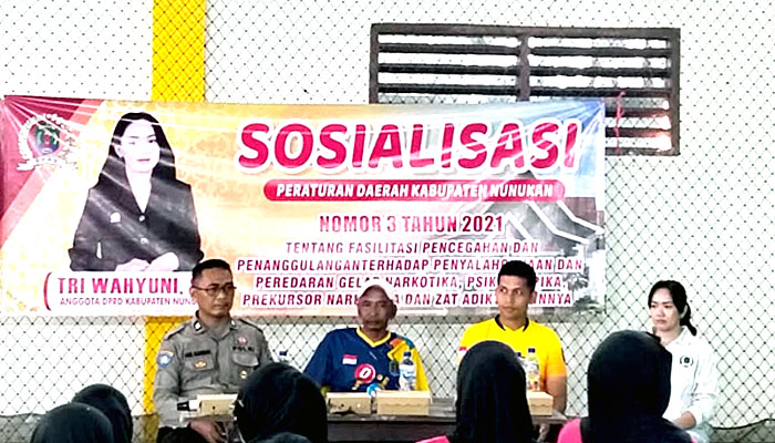 Anggota Dewan Sosialisasikan Bahaya Narkoba, Tri Wahyuni Sosialisasikan Perda Nomor 3 Tahun 2021 tentang Narkotika