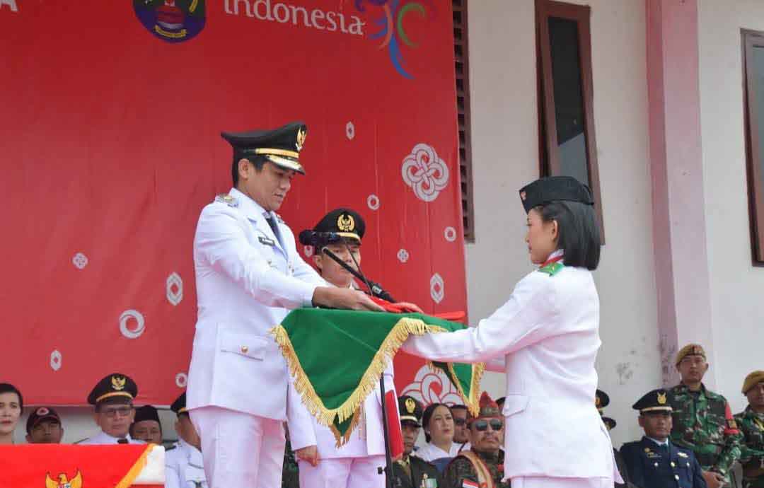 Semarak HUT RI Ke-81 Digaungkan di Kecamatan Krayan, Bupati Nunukan Jadi Inspektur Upacara