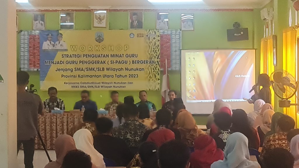 Peserta Workshop Startegi Penguatan minat guru menjadi penggerak (SI-PAGU) Bergerak Jenjang SMA /SMK/SLB Wilayah Nunukan.