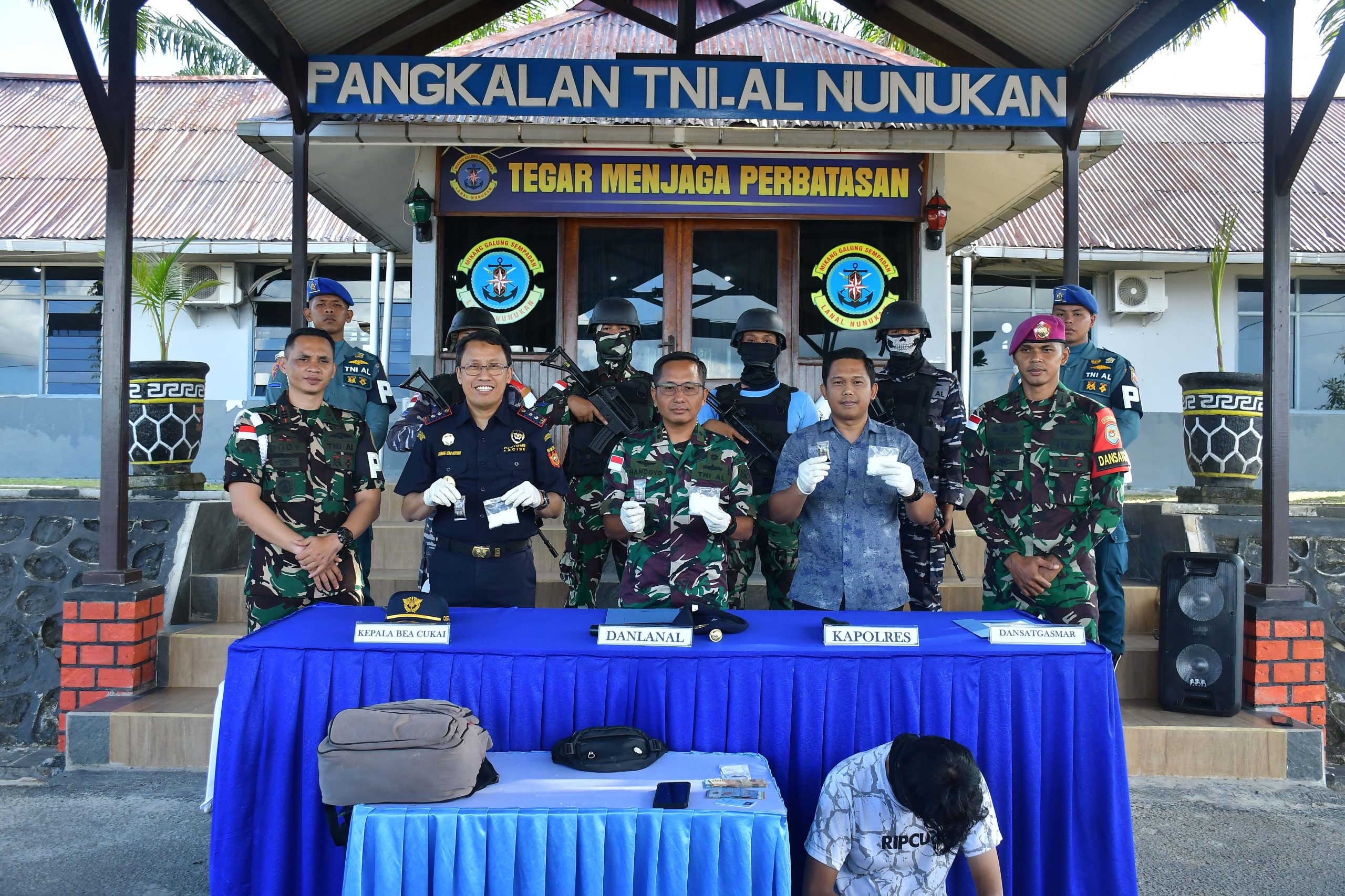 Satgas TNI AL Nunukan Kembali Gagalkan Penyelundupan Narkoba Jaringan Internasional.