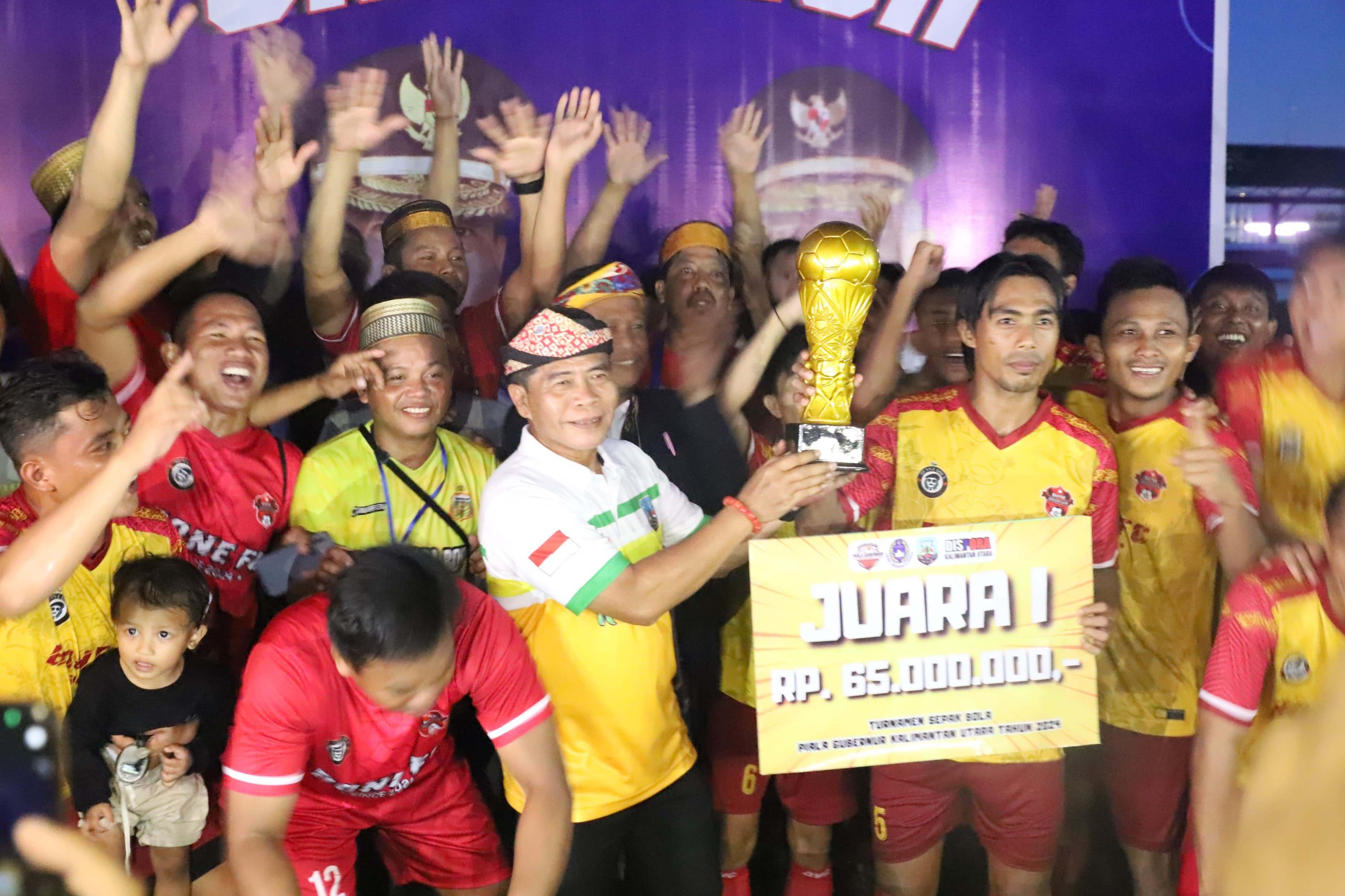 Gubernur Berharap Sepak Bola Bangkitkan Dunia Olahraga Kaltara.