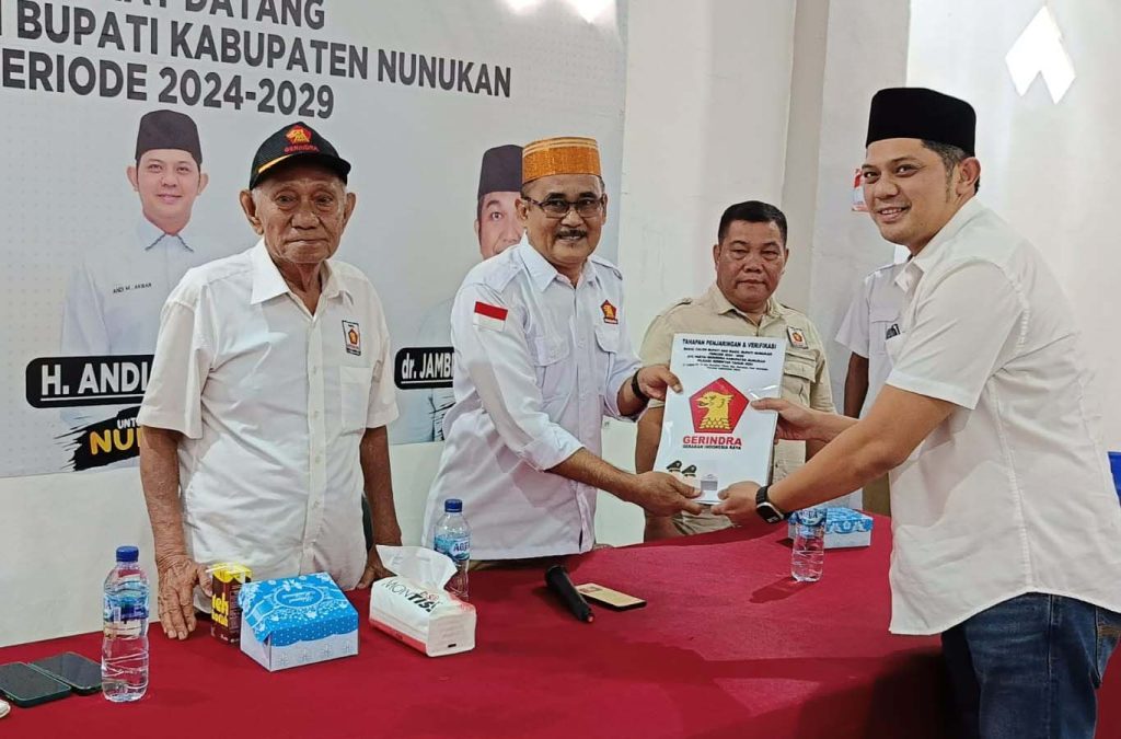 Andi Akbar Djuarzah : Partai Gerindra Labuan Akhir Daftar Bacalon Bupati Nunukan.