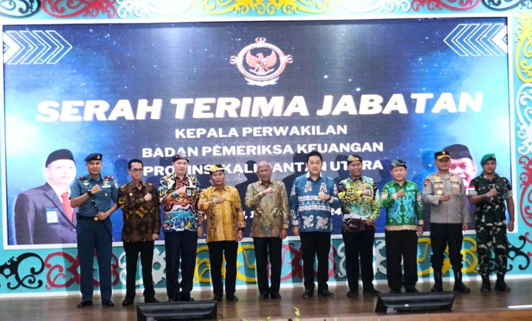 Asisten Ekonomi dan Pembangunan Setda Nunukan Hadiri Sertijab Kepala Perwakilan BPK RI Kaltara.