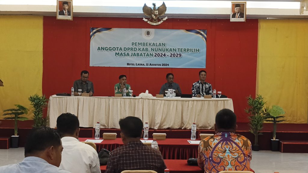 30 Anggota Legislatif Terpilih Terima Pembekalan Sebagai Anggota DPRD Nunukan Masa Jabatan 2024-2029.