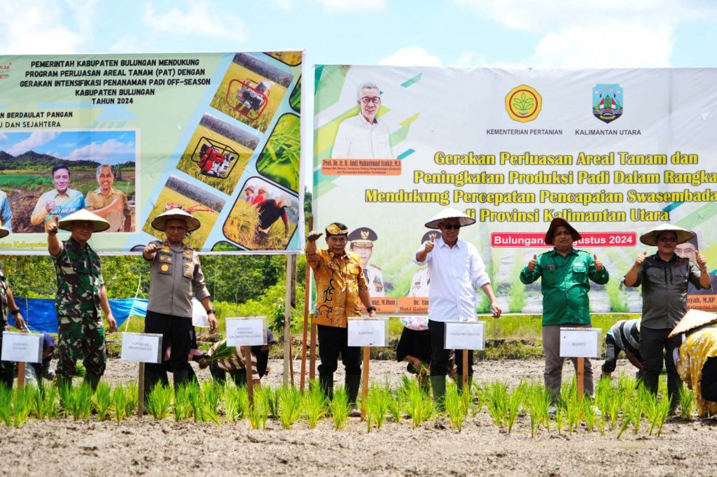 Kaltara Galakkan Aksi Gerakan Peningkatan Produksi Padi