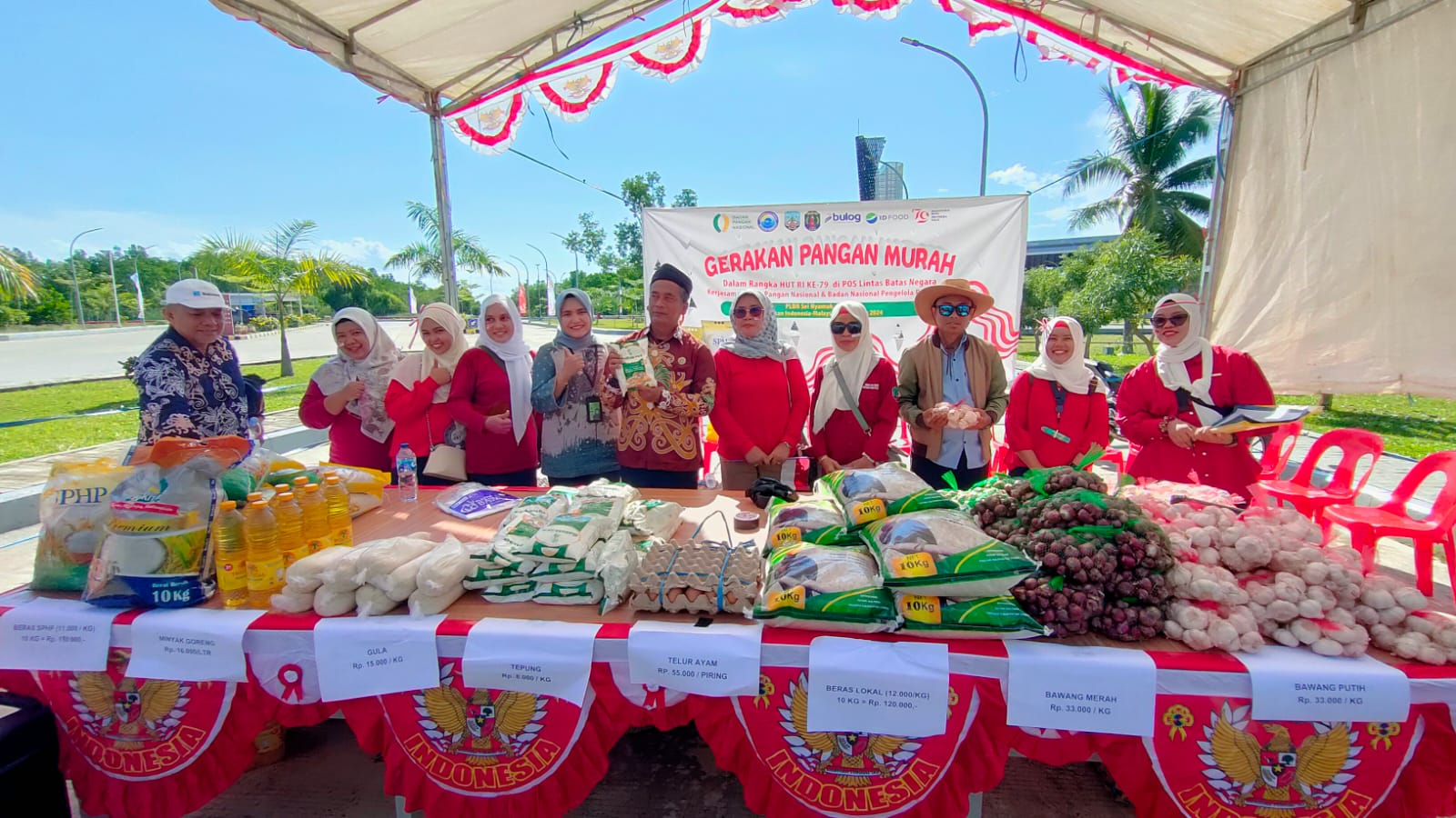 DPKP Kaltara Laksanakan GPM di PLBN Sei Nyamuk Sebatik.