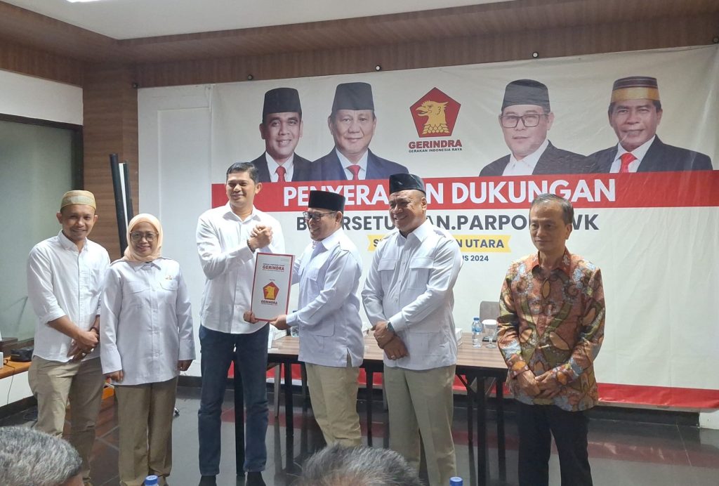 Partai Gerindra Serahkan B1KWK, GAAS Siap Bersaing Di Pilkada Nunukan 2024.