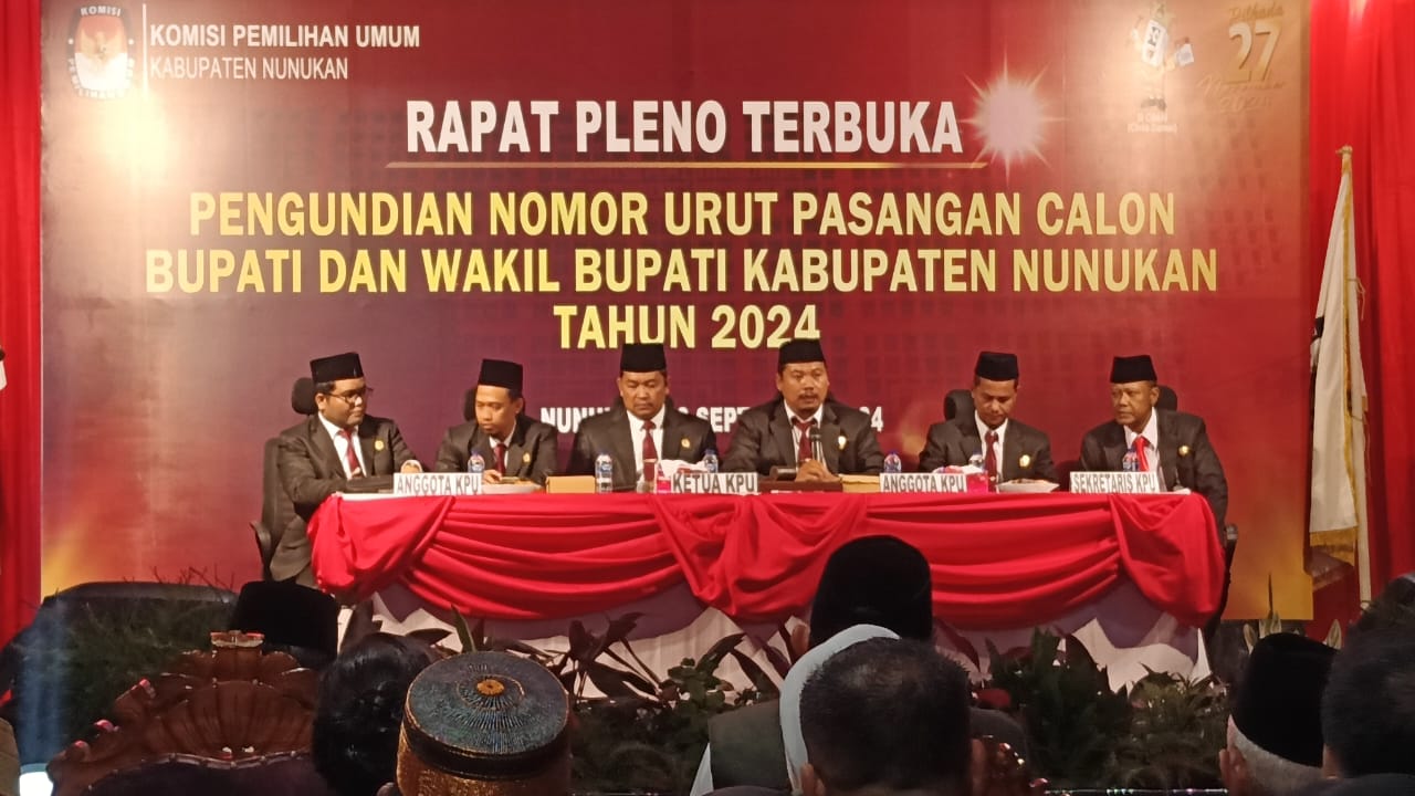 KPU Tetapkan Tiga Pasangan BACAKADA Nunukan