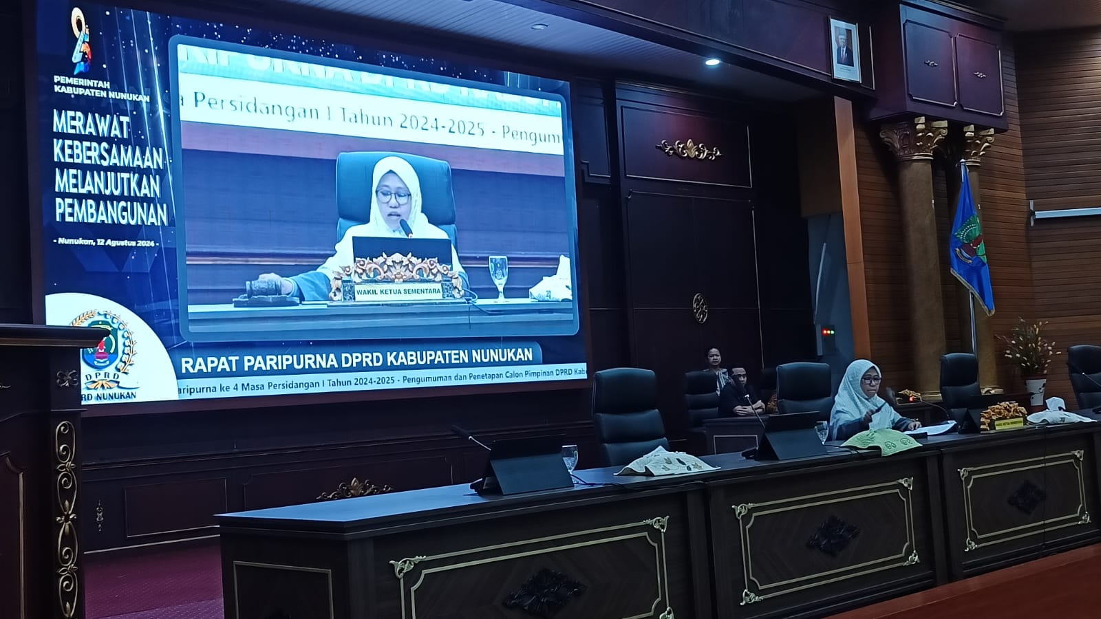 Rapat Paripurna Umumkan Unsur Pimpinan DPRD Nunukan Masa Jabatan 2024-2029