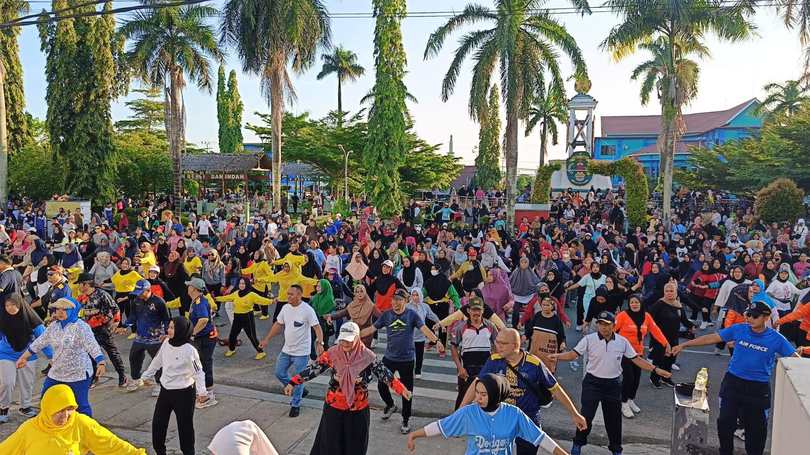 HUT Ke-25 Kabupaten Nunukan Ditutup Dengan Senam Bersama Dan Kuliner Gratis