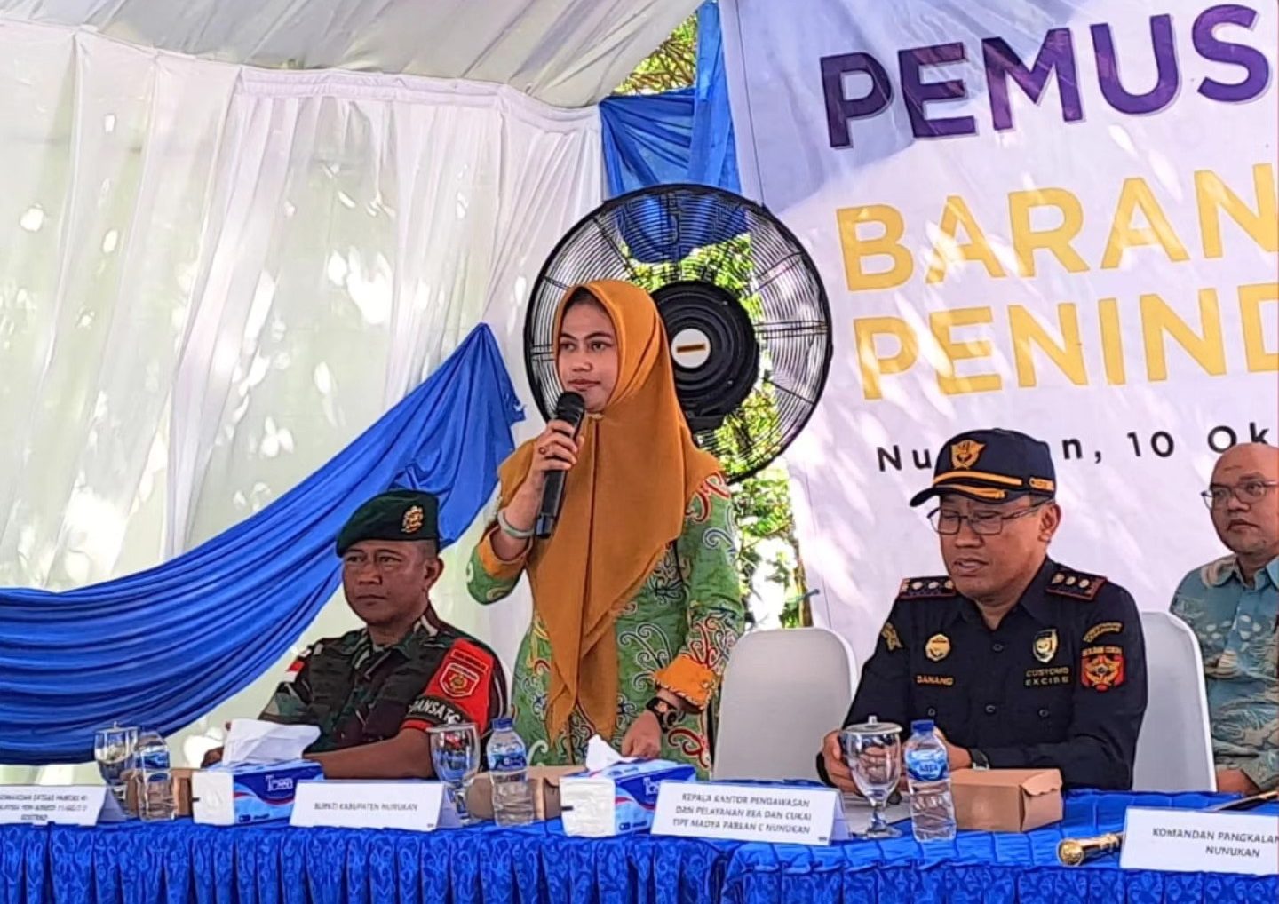 Bupati Nunukan Hadiri Acara Hibah dan Pemusnahan Hasil Penindakan Bea Cukai Nunukan