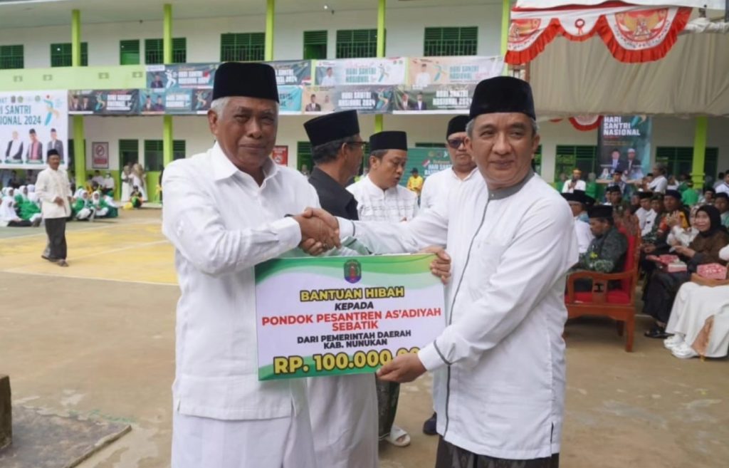 Peringatan Hari Santri Nasional Tahun 2024 Dilaksanakan di Perbatasan di Pulau Sebatik