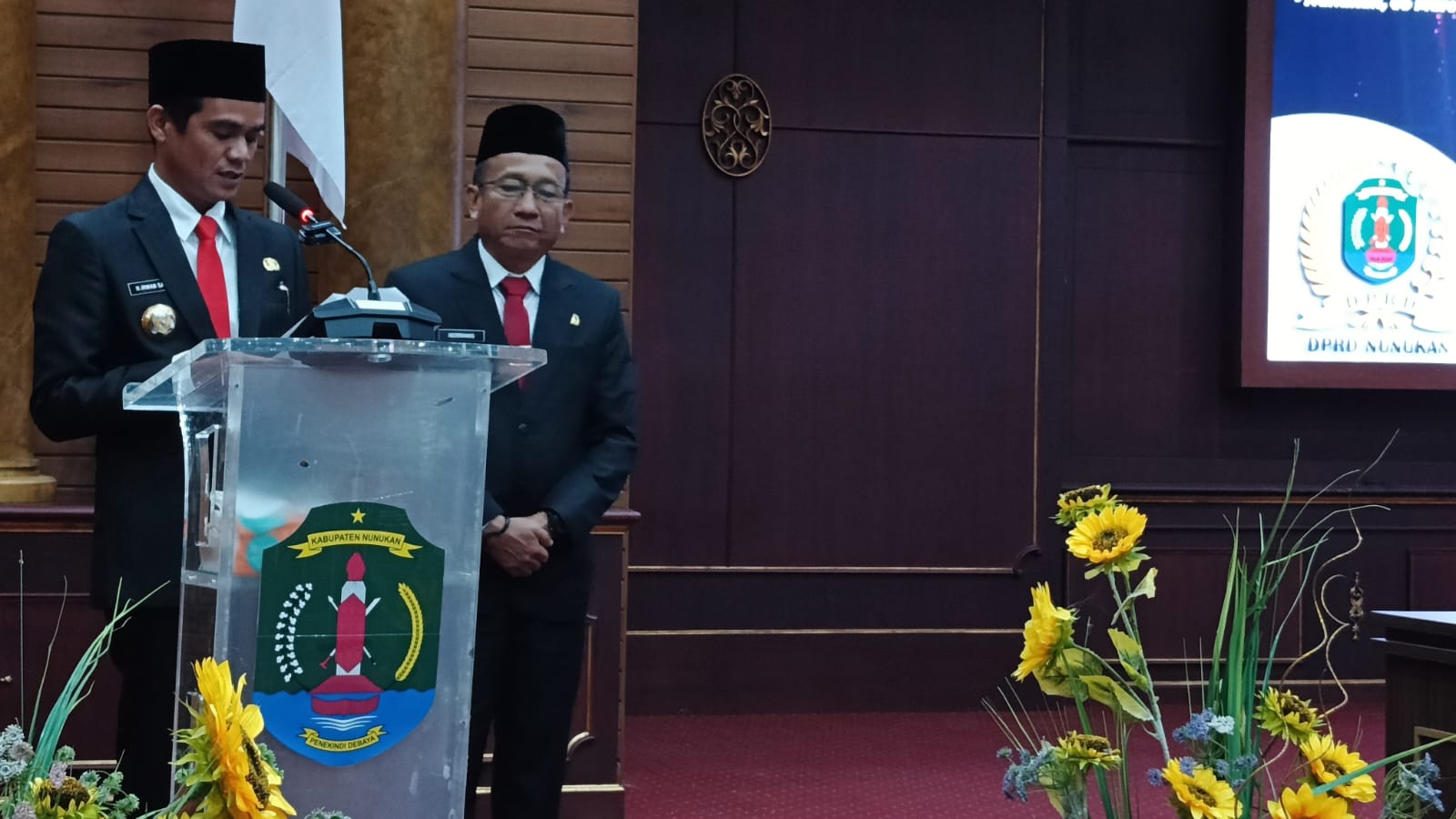 Bupati dan Wakil Bupati Nunukan Sampaikan Pidato Visi Misi Pemerintah Daerah