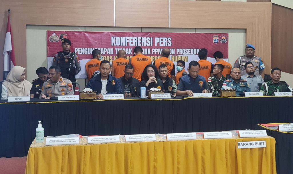 Jaringan TPPO Di Nunukan Kembali Terungkap, Satgakum PMI Amankan 7 Pelaku