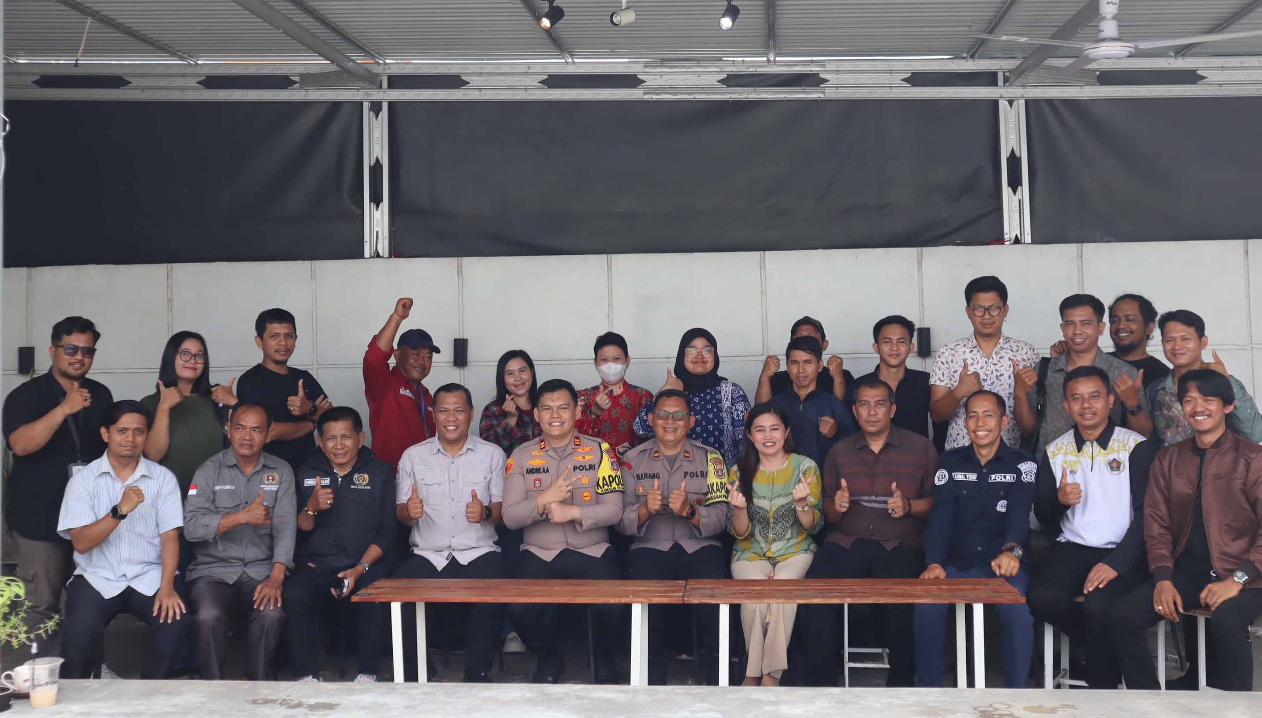 Polsek KSKP Gelar Coffe Morning Bersama Insan Pers Nunukan