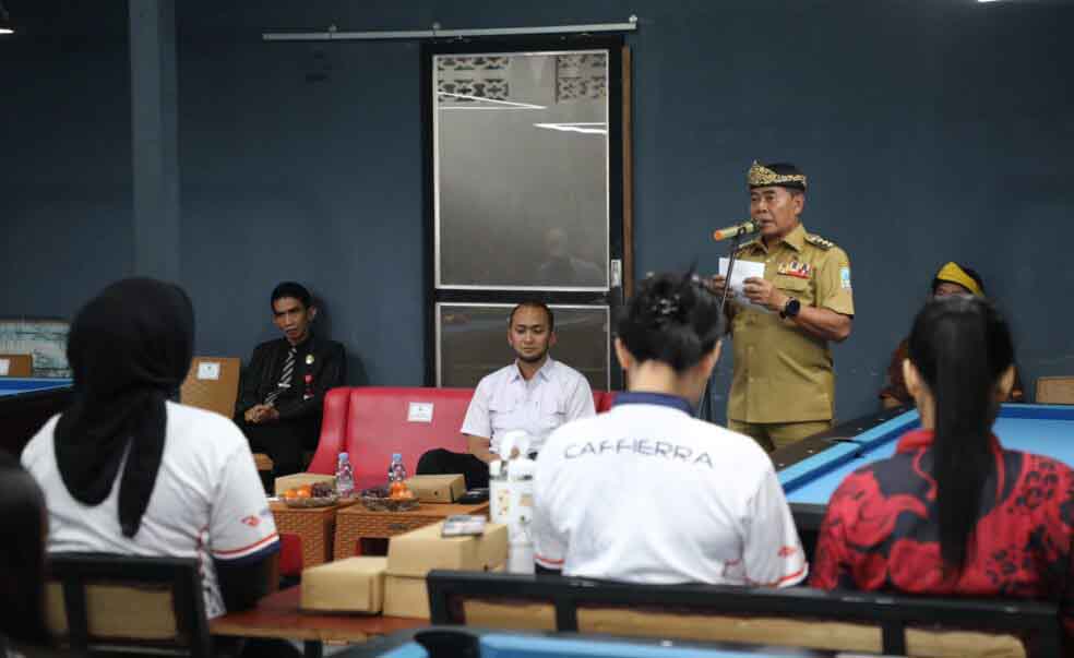 Gubernur Resmikan Turnamen Biliar Iron Cup X Densus 88, Ajang Silaturahmi Masyarakat