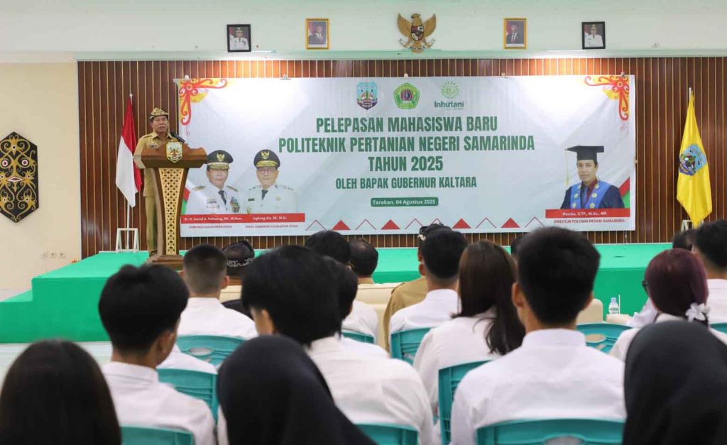 Lepas Calon Mahasiswa Politani Samarinda, Gubernur Pesan Bangun Pertanian Kaltara
