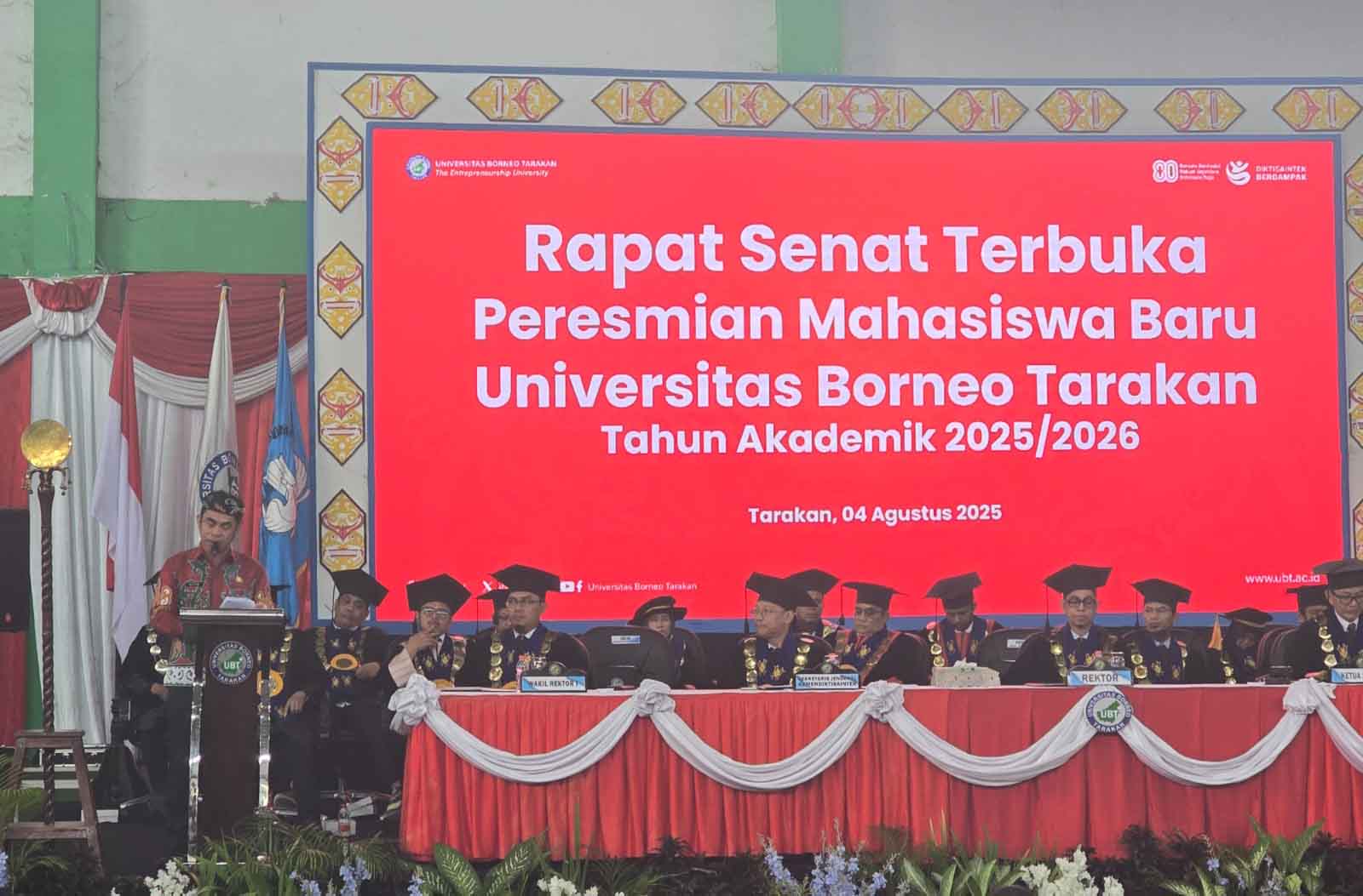 Pj. Sekprov Berikan Semangat dan Motivasi Mahasiswa Baru Universitas Borneo Tarakan
