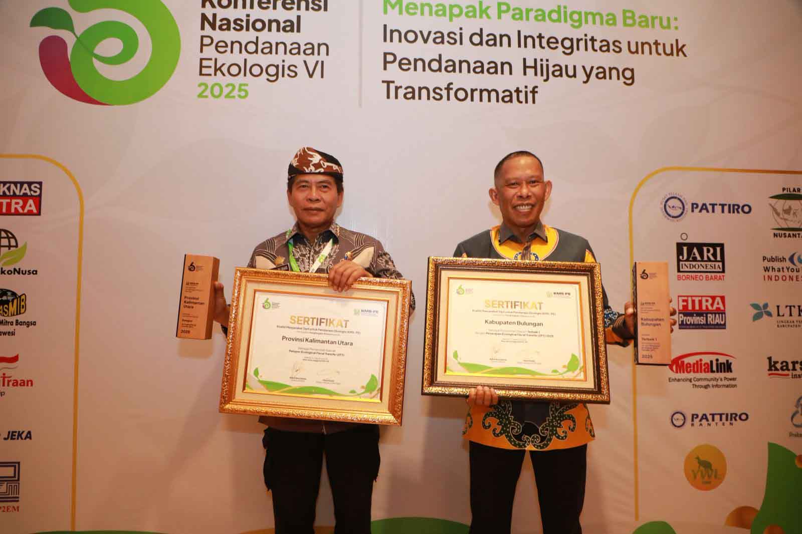 Lagi, Pemprov Kaltara Raih Penghargaan Pelopor EFT 2025