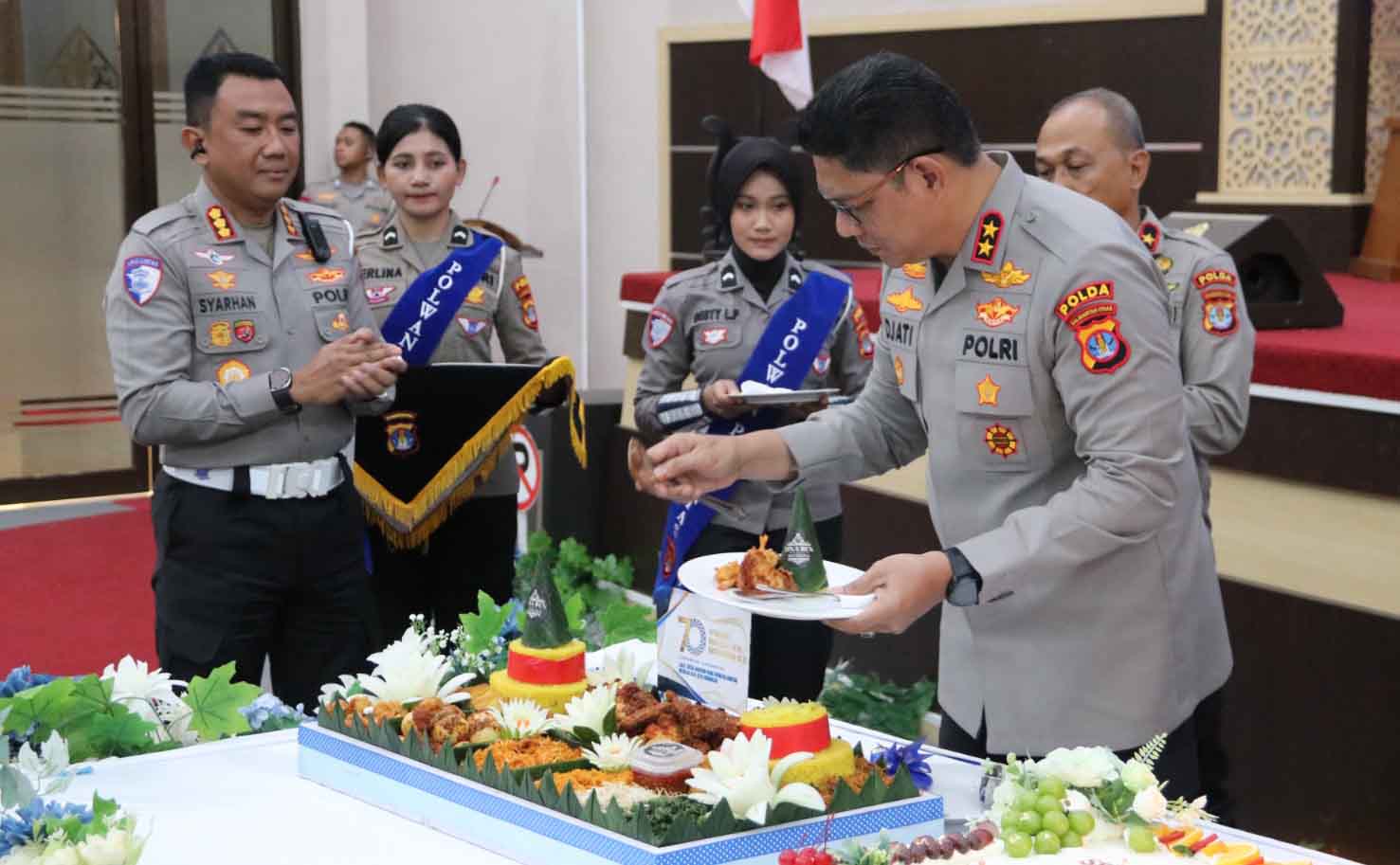 Ditlantas Polda Kaltara Gelar Syukuran Hari Lalu Lintas Bhayangkara ke-70