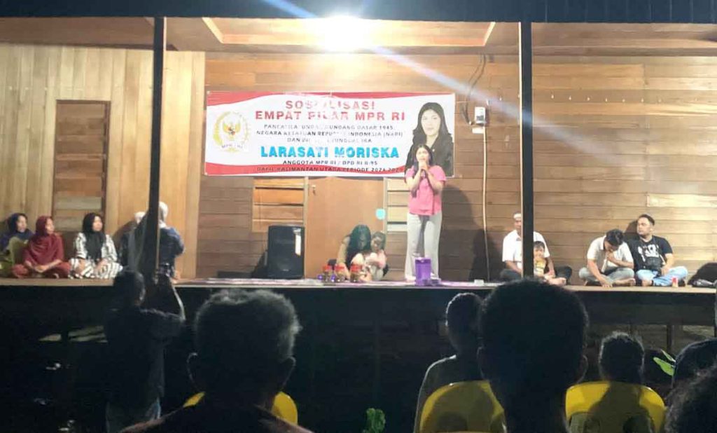 Larasati Moriska Ajak Warga Sei Jepun Perkuat Nasionalisme Melalui Empat Pilar MPR RI