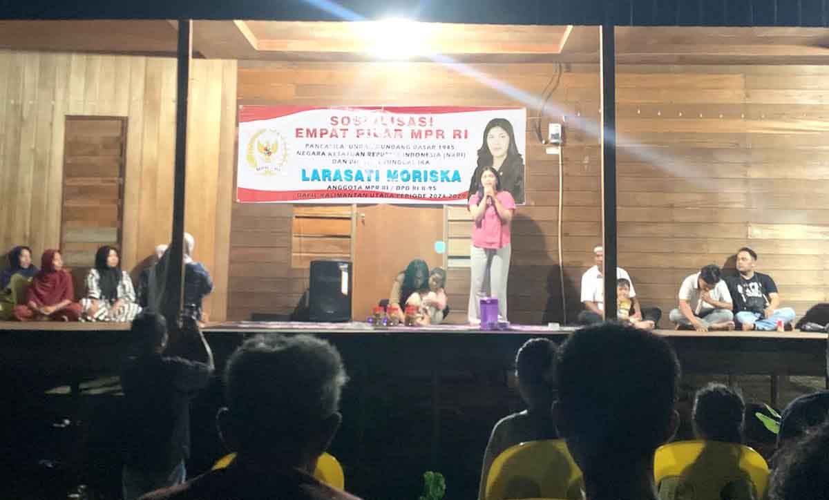 Larasati Moriska Ajak Warga Sei Jepun Perkuat Nasionalisme Melalui Empat Pilar MPR RI