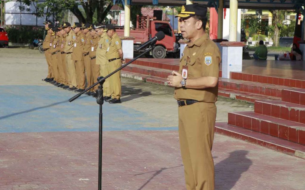 Pimpin Apel Pagi, Pj. Sekprov Sampaikan Sejumlah Arahan Bagi Perangkat Daerah