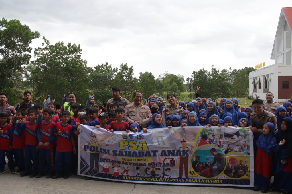 Polda Kaltara Sambut Kunjungan Field Trip SD Al-Qur’an Imam Asy Syafi’i Tanjung Selor
