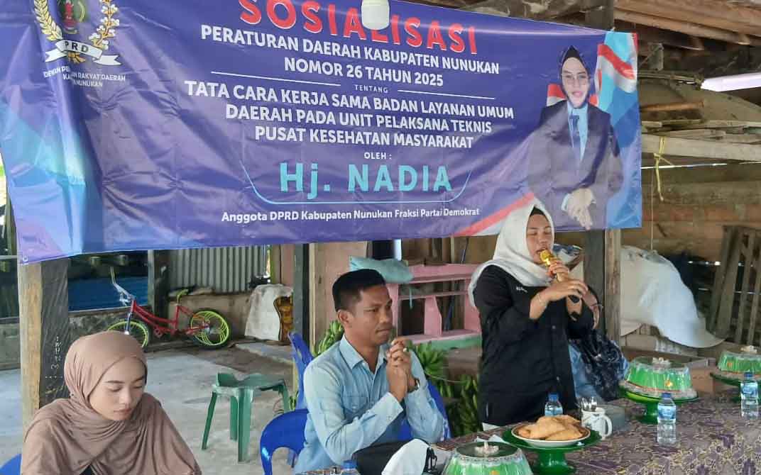 Perkuat Pelayanan Kesehatan, Hj Nadia Kenalkan Perda BLUD ke Masyarakat Sebatik