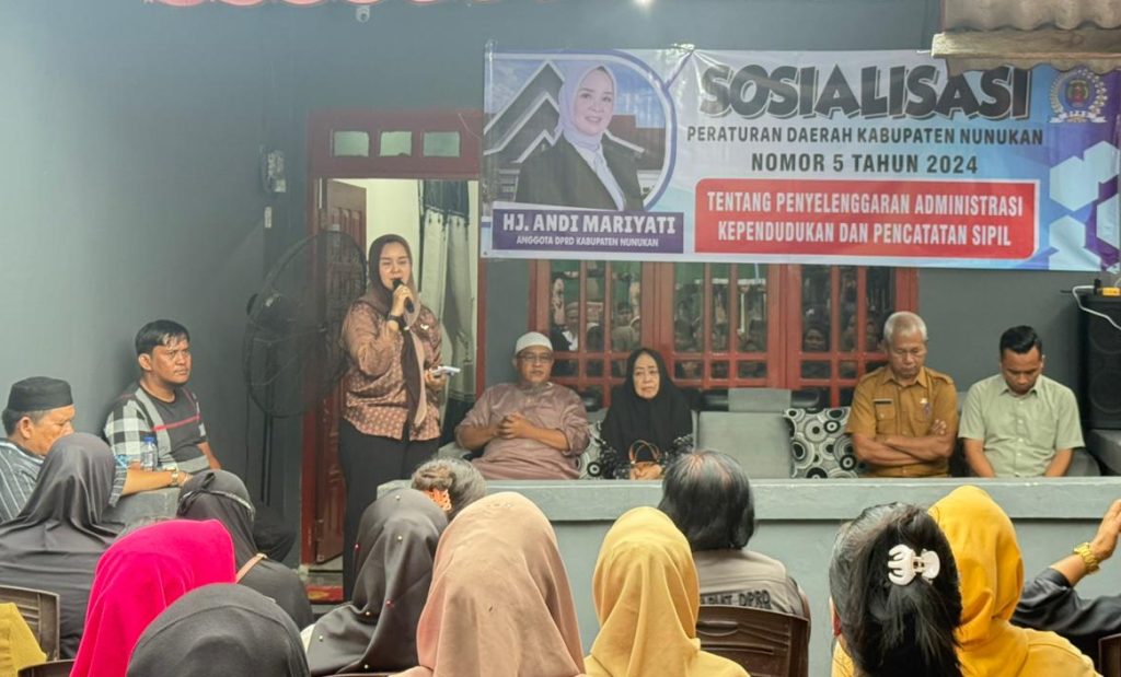 Sosialisasikan Perda Adminduk, Hj Andi Mariyati Gandeng Disdukcapil Nunukan