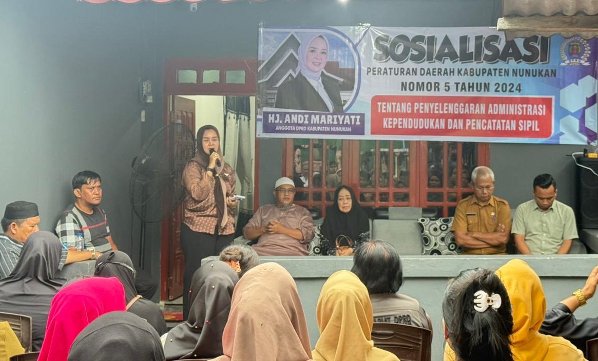 Sosialisasikan Perda Adminduk, Hj Andi Mariyati Gandeng Disdukcapil Nunukan