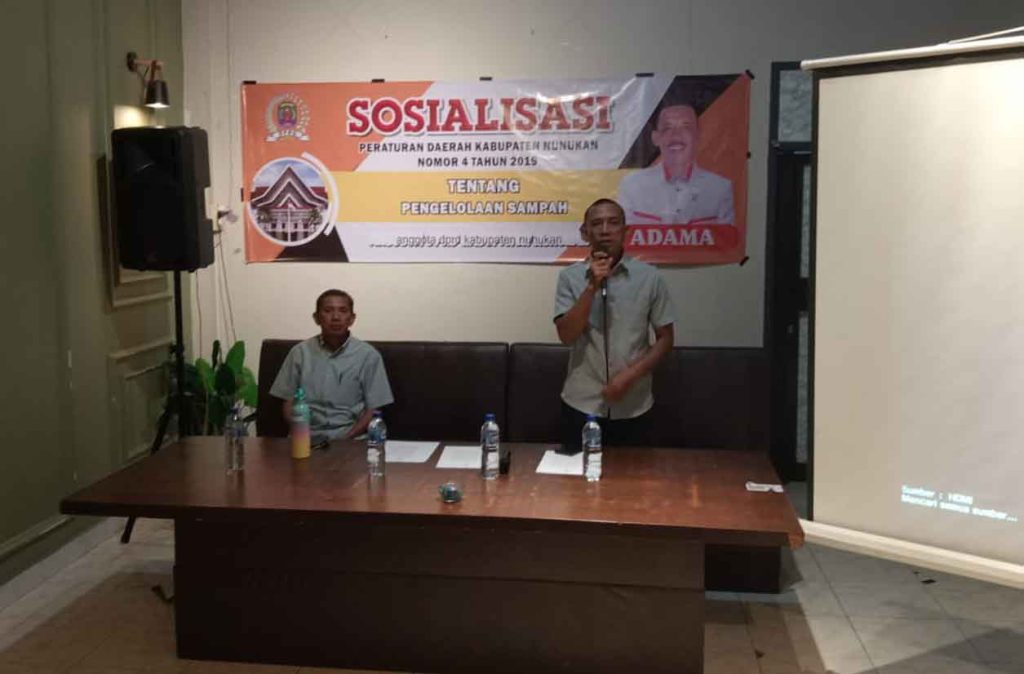 Wujudkan Nunukan Bersih dan Sehat, Adama Sosialisasikan Perda Pengelolaan Sampah
