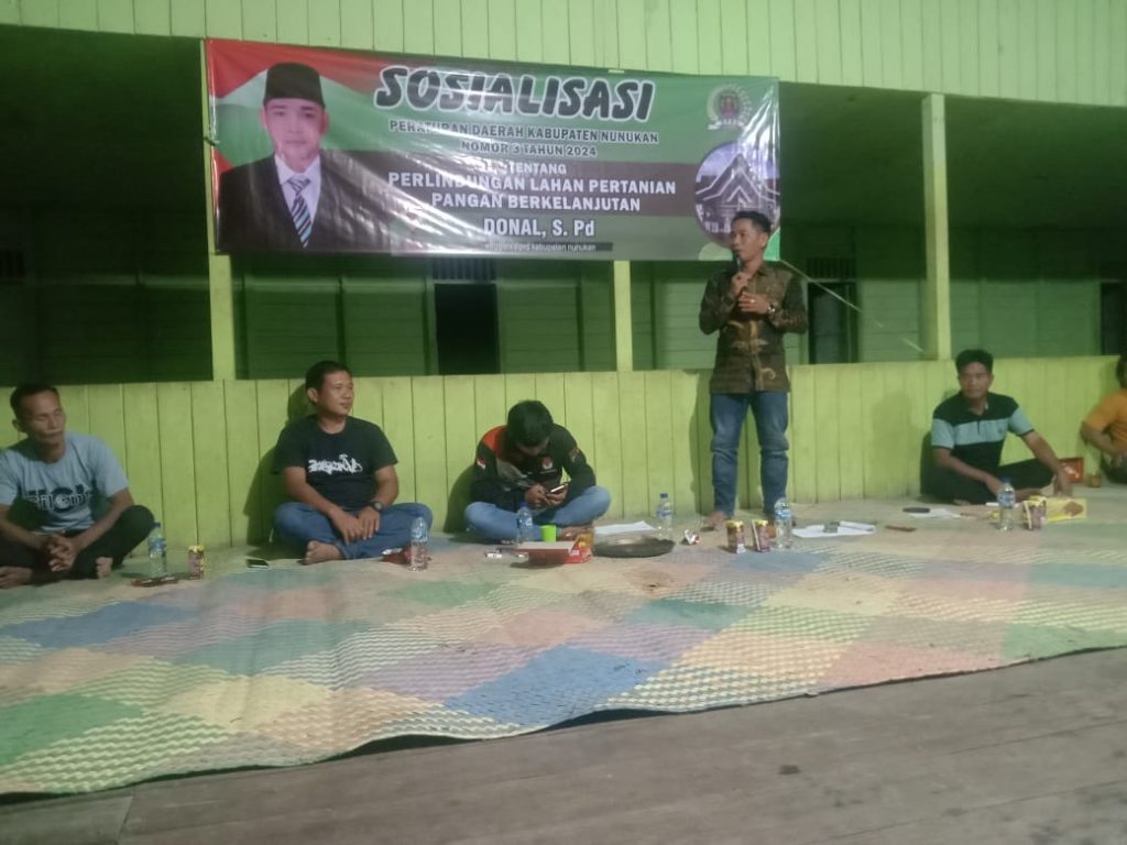 Lindungi Lahan Pertanian Tidak Beralih Fungsi, Donal, S.Pd Sosialisasikan Perda Nomor 03 Tahun 2024