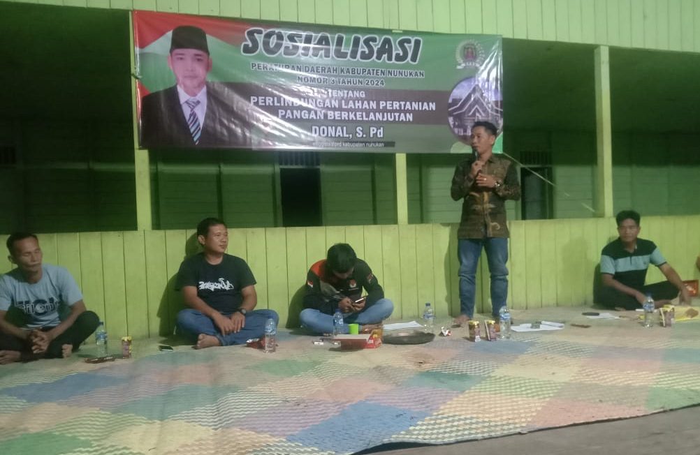 Lindungi Lahan Pertanian Tidak Beralih Fungsi, Donal, S.Pd Sosialisasikan Perda Nomor 03 Tahun 2024