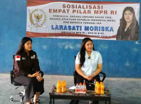 Jelang Akhir Tahun 2025, Senator Muda Larasati Moriska Ajak Pemuda Nunukan Sosialisasikan Empat Pilar MPR RI