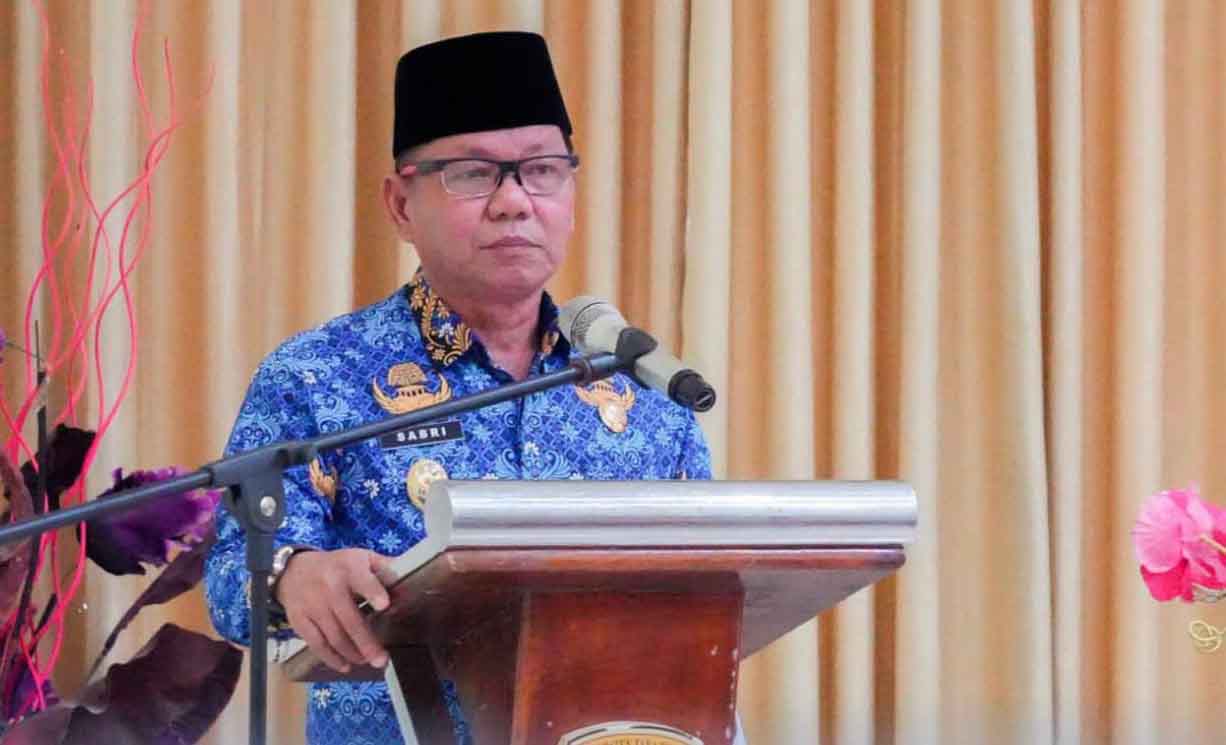 ARAHAN : Wakil Bupati Tana Tidung Sabri S.Pd ketika memberi sambutan.