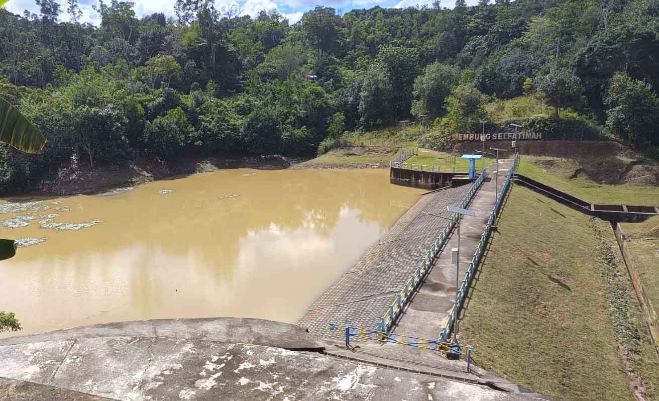 Sluice Gate Jebol, Begini Kondisi Embung Sei Fatimah Nunukan