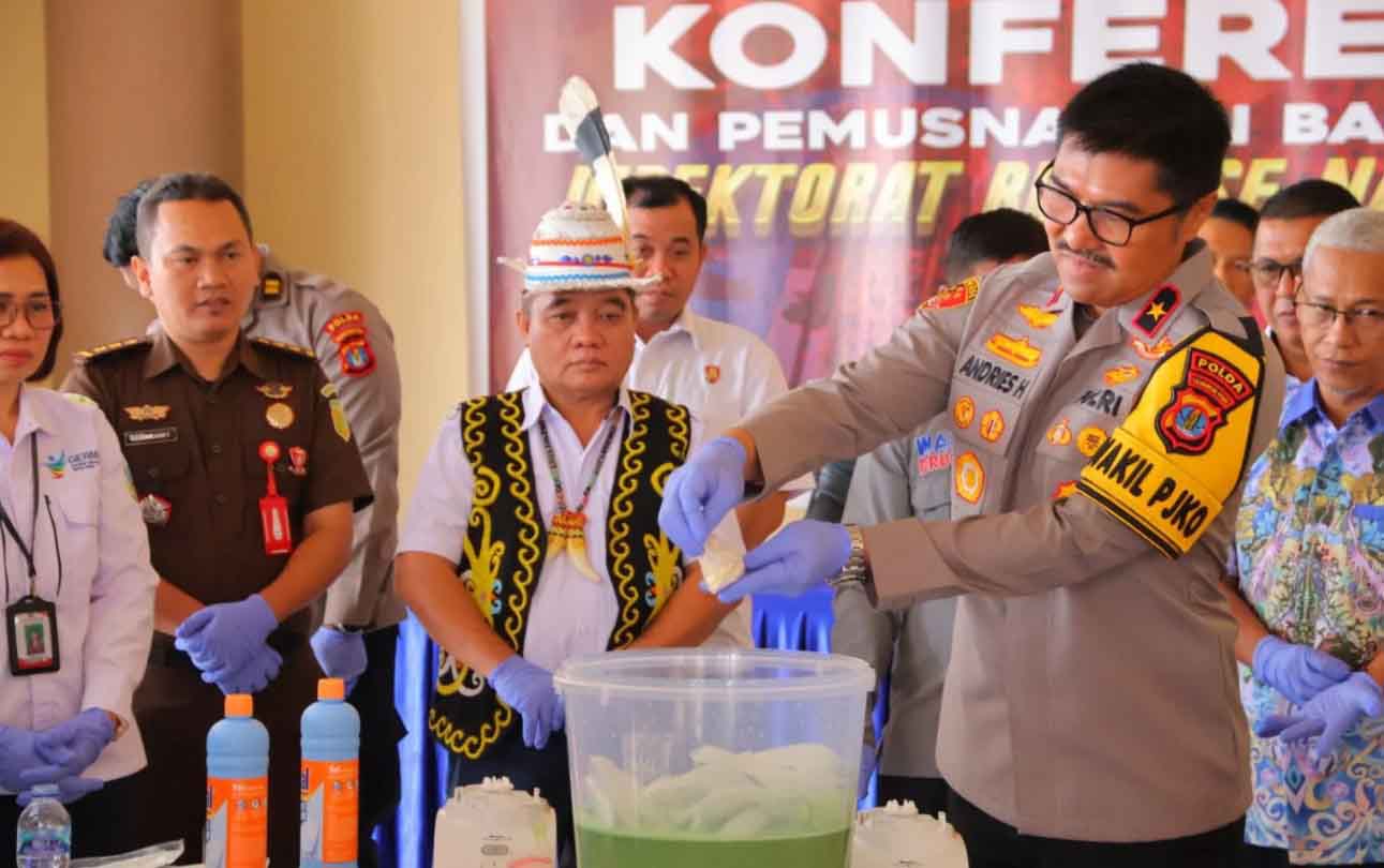 Polda Kaltara Musnahkan 409 Gram Sabu dan 3.220 Butir Ekstasi