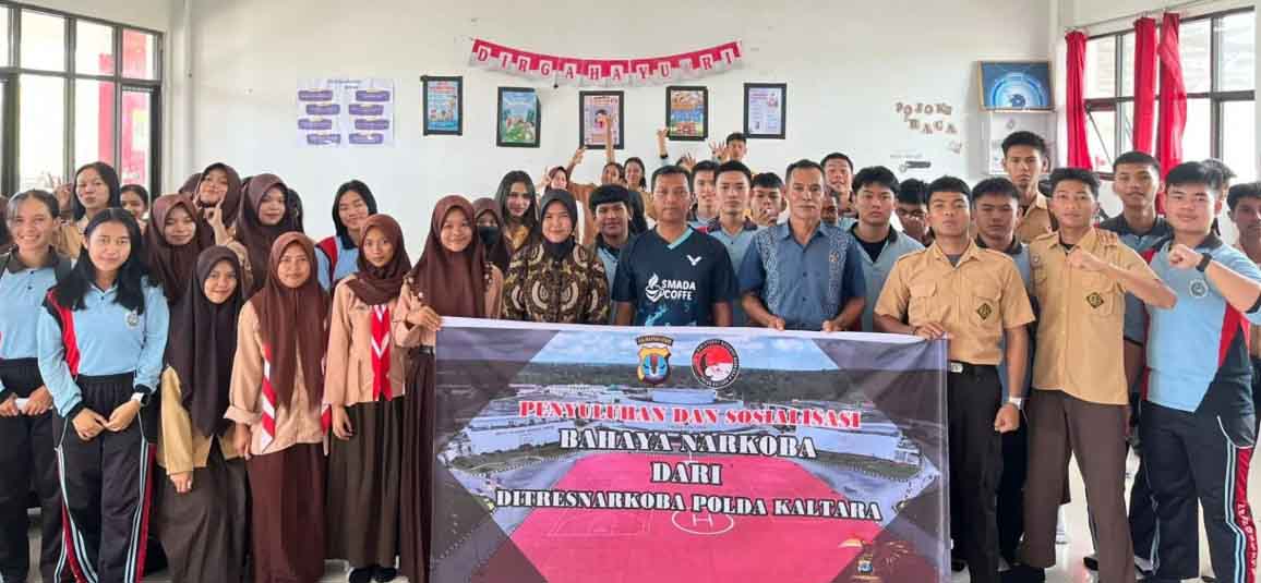 Polda Kaltara Sosialisasikan Bahaya Narkoba di SMAN 2 Tanjung Selor