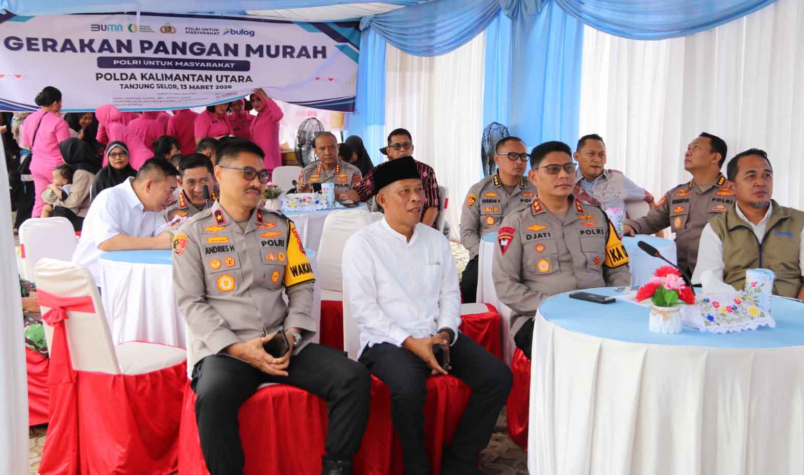Kapolda Kaltara dan Bupati Bulungan Zoom Gerakan Pangan Murah Polri