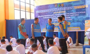 Wakapolda Kaltara Pantau Langsung Rikkes Tahap I Seleksi Polri 2026