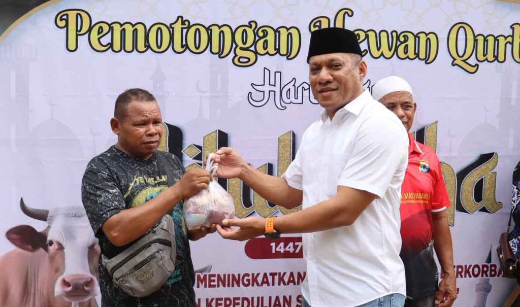 Polres Nunukan Rayakan Iduladha 1447 H dengan Pemotongan Hewan Kurban untuk Masyarakat dan Personel