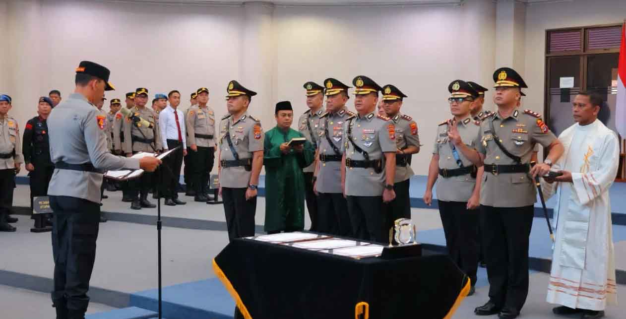 Kapolda Kaltara Pimpin Sertijab PJU dan Kapolres, AKBP Ruslaeni Gantikan Kapolres Nunukan
